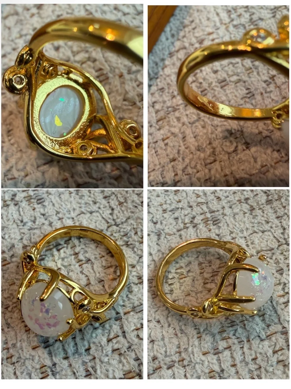 Faux Opal Fairycore Ring 🧚